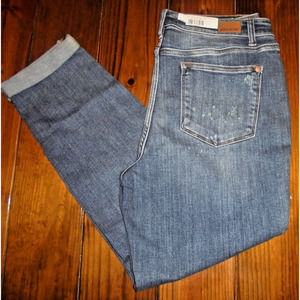 Judy Blue Hi Rise Bleach Splash Boyfriend Fit Jeans size 13/31 BNWT